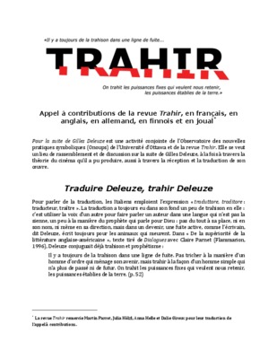trahir Book