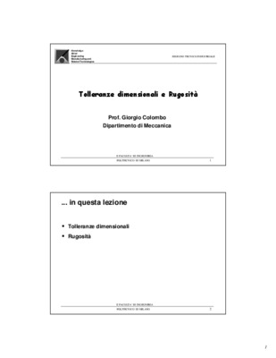 tabelle tolleranze Book