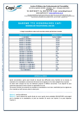 bareme capi Book