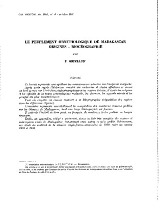 ornithologique Book