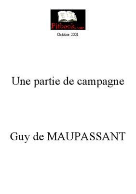 partie de campagne Book
