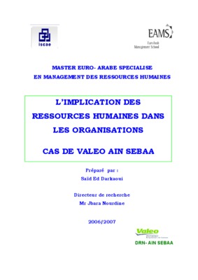 motivation et implication des ressources humaines Book