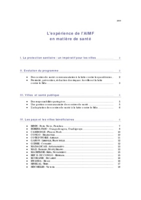 experience du ma roc en matiere de sante Book