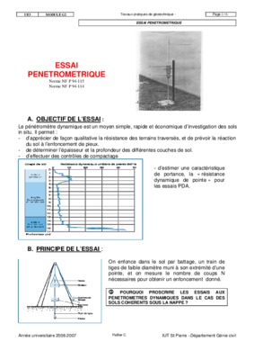 essai penetrometrique statique ppt Book