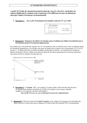 devoir de svt premiaire s le xeroderma pigmentosum Book