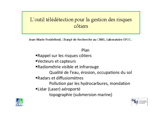 sig teledetection la gestion des risques Book