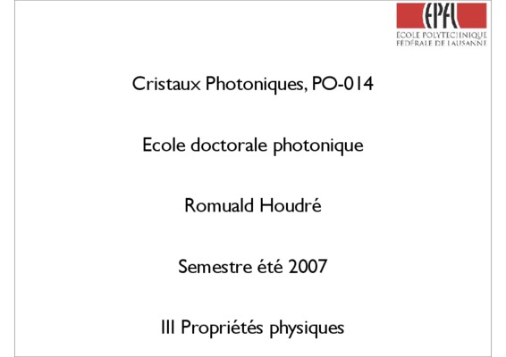 les cristaux photonique Book