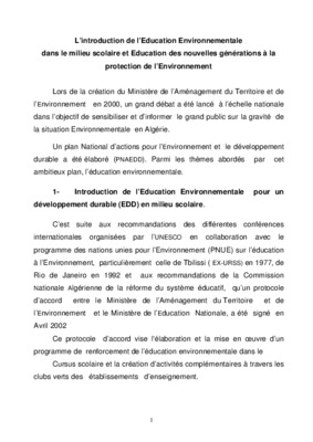 education environnementale Book