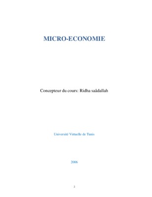 micro economique approfondit Book