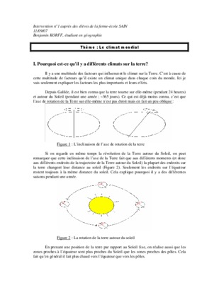 climats mondial Book