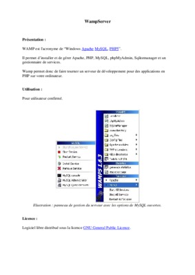 utilisation wamp Book