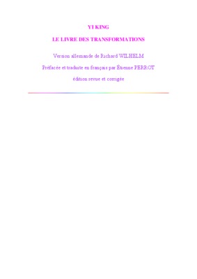 le livre des transformations Book