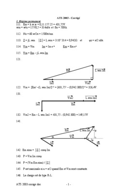 corrige anglais ats 2003 Book