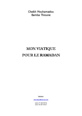 viatique de la vie Book