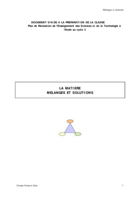 matiere corps et melanges Book