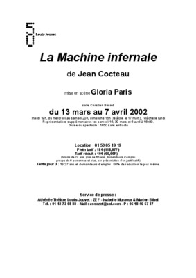 prologue la machine infernale Book