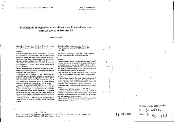 relation entre climat vegetation et sol Book