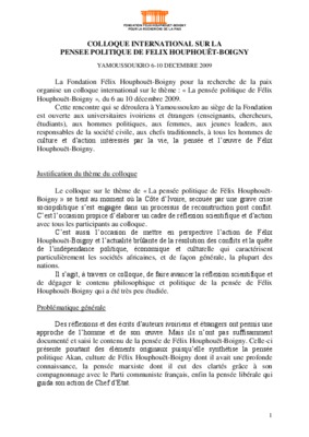 la pensee sociale de felix Book