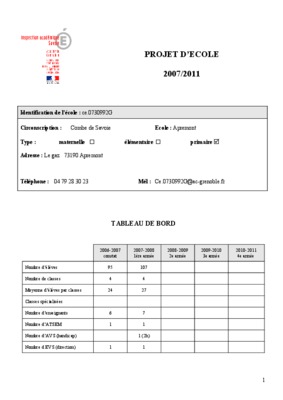 projet audobem cahier exercice 2007 Book