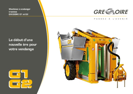 g107 gregoire machine a vendanger Book