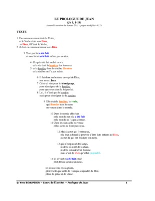 prologue de st jean Book