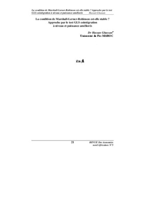 condition de marshall lerner robinson Book