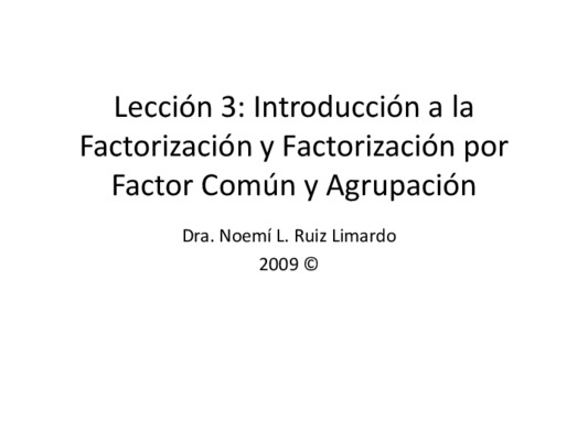 factorizacion de trinomios Book