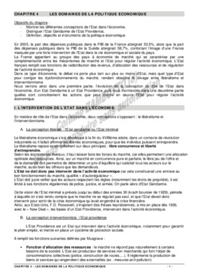 les domaines de la politique economique Book