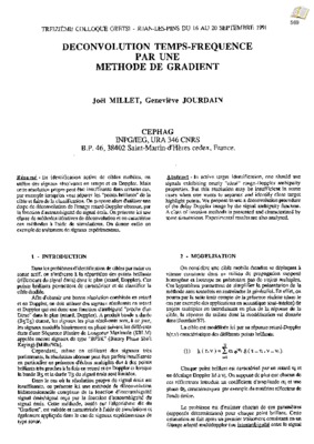 identification par methode de deconvolution Book