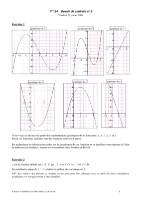 derivee et sens de variations Book