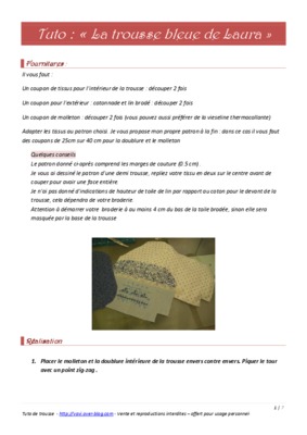 tuto pour coudre trousse Book