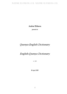 quenya Book