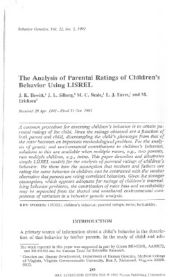 lisrel Book