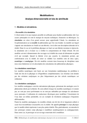 lois de similitude Book