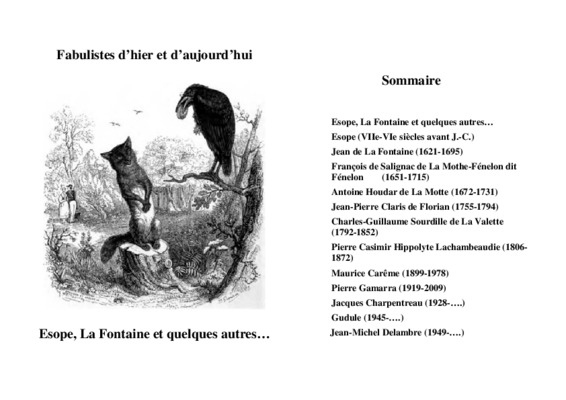 fabulistes Book