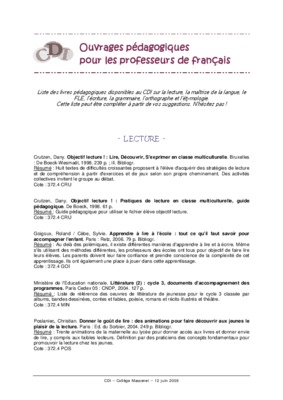 soutien lecture segpa Book