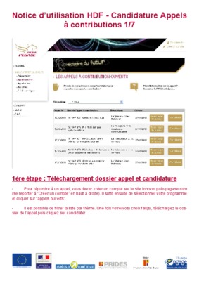 les appels a candidature Book