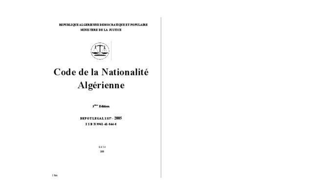 code des march algerienne Book