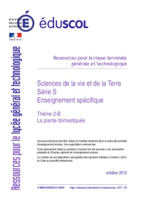 tp plante domestiquee Book