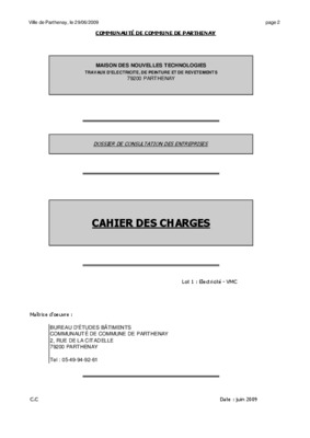 cctp electricite communaute urbaine Book