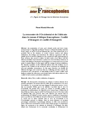 voyage dans le roman africain Book
