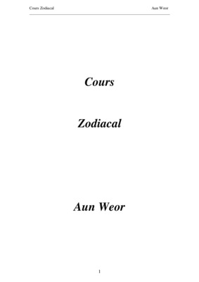 zodiacal Book