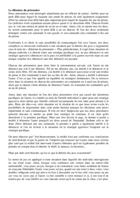 le dilemme du prisonnier cours Book