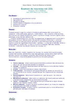 examen du nouveau en salle d_accouchement Book