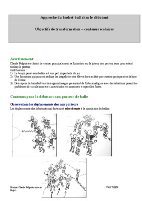 exercice pour debutant au basket Book
