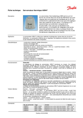 servomoteur thermique Book