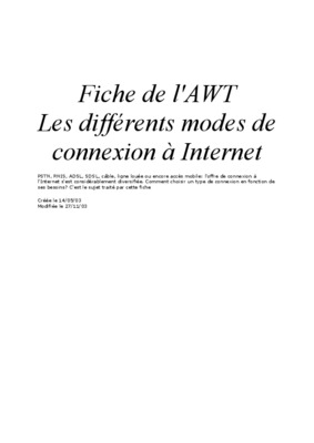 modes de connexion Book