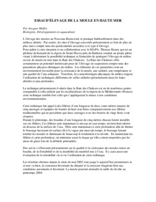 rejean allard elevage moule Book