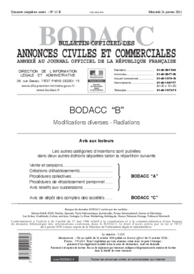 publication bodacc Book