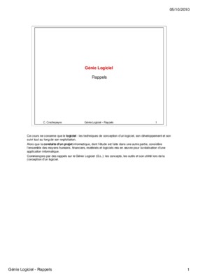 cnam cra genie logiciel nancy Book